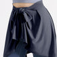 Legging de sport, short de yoga et de course, combinaison une pièce avec jupe intégrée couvrant les fesses, ceinture à nouer à la taille, combinaison