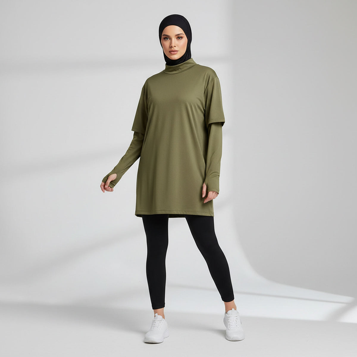 Sweat-shirts de sport amples à manches longues